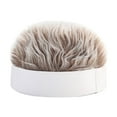 thumbnail image 1 of Men Women Wig Solid Color Baseball Cap Hip Hop Versatile Sun Hat Cap Visor Hat Wig, 1 of 2