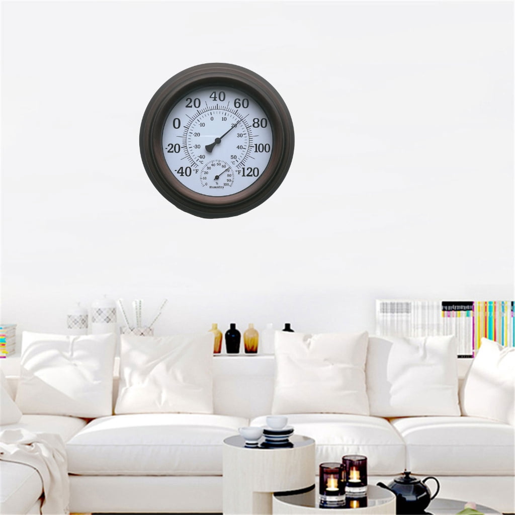 Indoor Outdoor Large Number Wall Hygrometer Hanging Hygrometer Garden Decoration