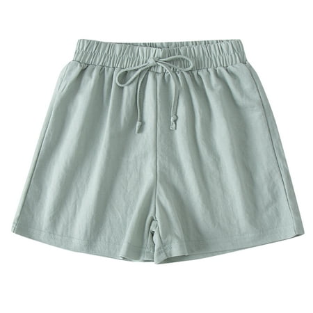 

B91xZ Toddler Shorts Summer Toddler Kids Girls Boys Elastic Waist Casual Shorts Pants Clothes 6Y Mint Green Size 7 Years