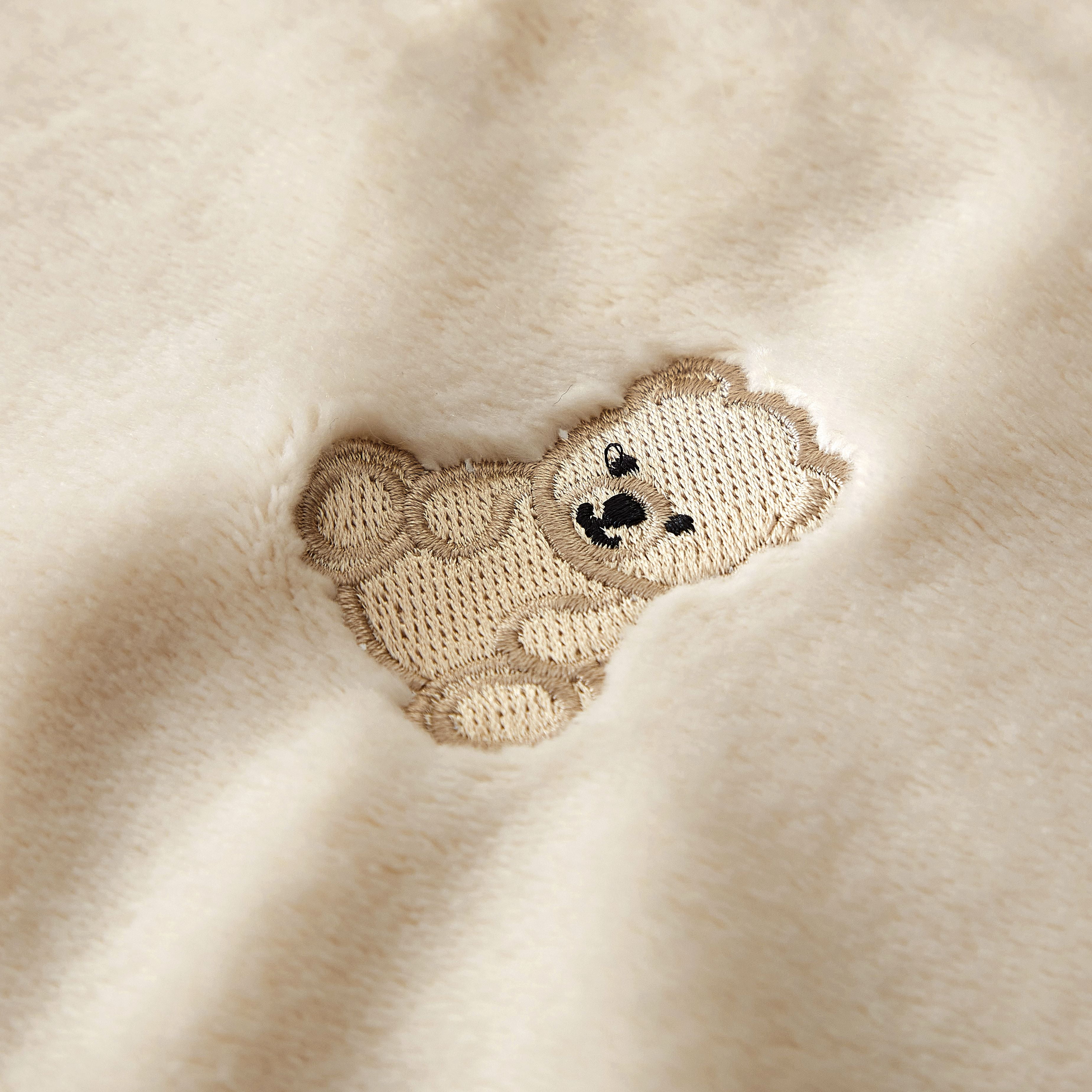 Little Nest Bears Plush Baby Blanket 30 x 40 Inch