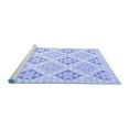 thumbnail image 2 of Ahgly Company Machine Washable Indoor Square Southwestern Blue Country Area Rugs, 4' Square, 2 of 4