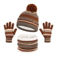 thumbnail image 5 of Children Winter Hat Scarf and Gloves Warm Protective Knitted Hat Set, 5 of 5