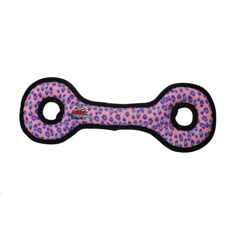 UPC: 0180181005022 | Tuffy Ultimate Tug-O-War Pink Leopard   Squeaky and Durable Dog Toy