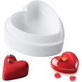thumbnail image 1 of Molde de silicona para pastel en forma de corazón, molde grande para hornear de 8 pulgadas para decoración de pasteles, fabricación de dulces, chocolate, 1 of 5