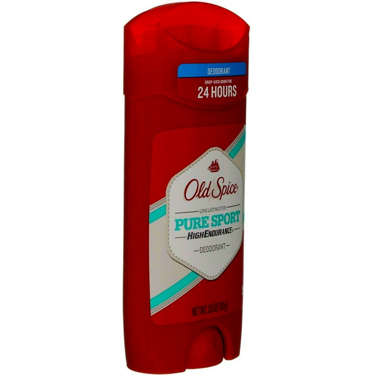 Old Spice High Endurance Deodorant Pure Sport 3 oz (Pack of