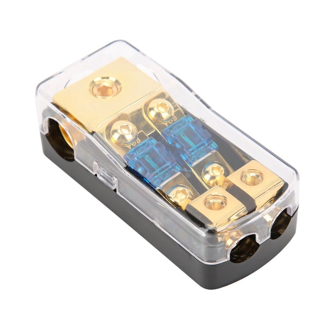 Support de Fusible d'Alimentation Audio Stéréo pour Voiture, Bloc de Distribution d'Alimentation 60A Bloc de Masse en Cuivre Bloc de Distribution d'Alimentation Bloc de Distribution d'Alimentation Multifonctionnel