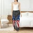 thumbnail image 6 of Lsque Butterfly With USA Flag Print Women's Pajama Pants, Lounge Pant - Comfortable Home Wear,Elastic Waistband, Stylish Design-XX-Large, 6 of 9
