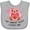 AC-Heather Grey, variant on Inktastic My Great Aunt Loves me- bear and hearts Boys or Girls Baby Bib