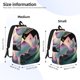thumbnail image 2 of Disketp Snake Holding A Lotus Mochila de Lona Estampada, Mochila Escolar de Viaje Ligera para Estudiantes y Portátil-Small, 2 of 5