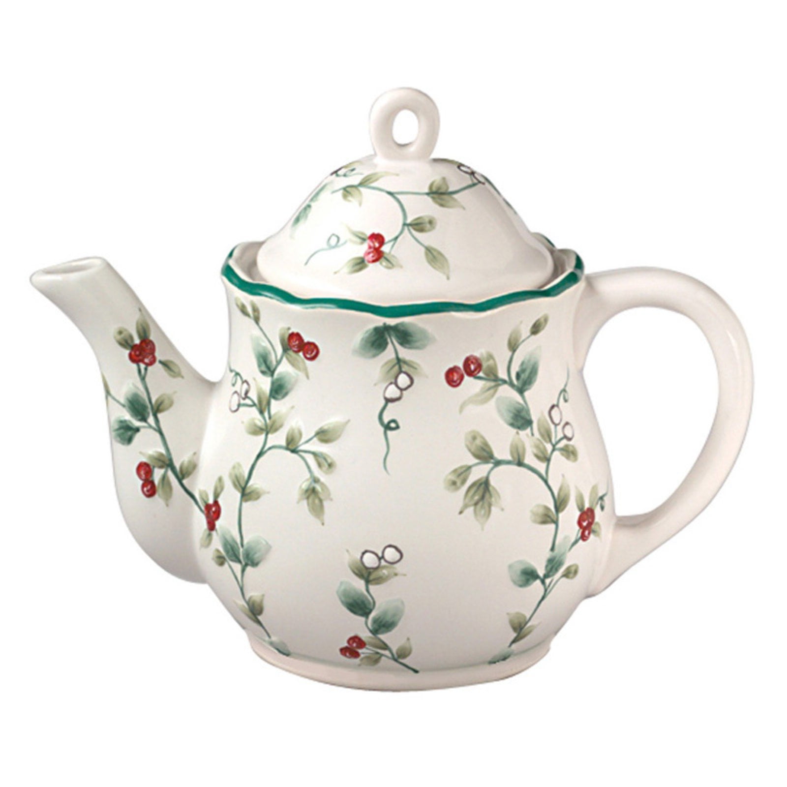 Pfaltzgraff Winterberry Sculpted Teapot