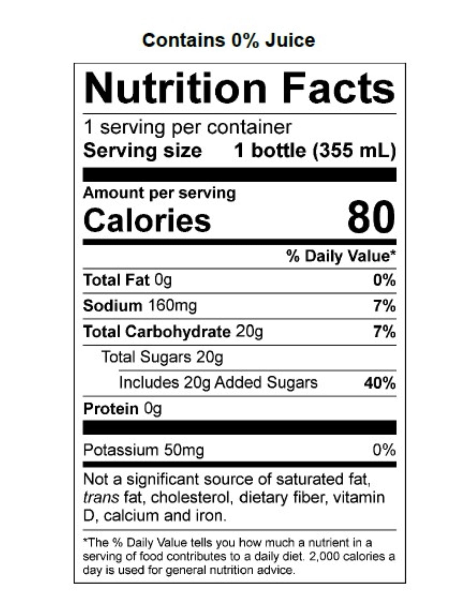 Great Value Sport Hydration Beverage, Orange, 12 fl oz, 12 Count