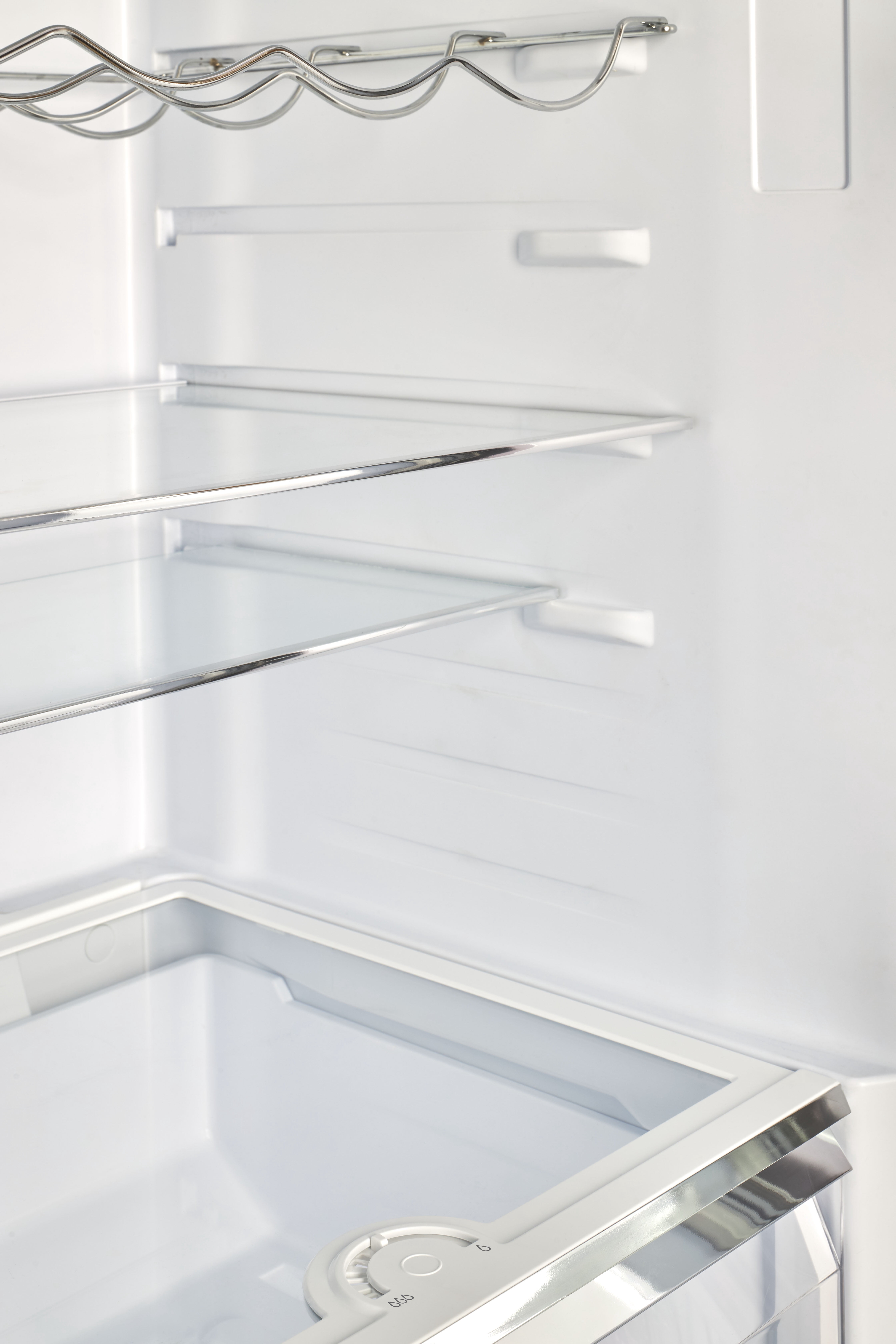 Unique Prestige 21.6" Frost Free 11.7 cu/ft Freestanding Bottom Freezer Refrigerator in Stainless Steel, ENERGY STAR Certified