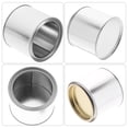 thumbnail image 3 of SHISUYAN 8PCS Paint Mixing Iron Can Round Metal Oil Paint Cans Portable Printing Ink Storage Can Practical Paint Storage Can Sturdy Oil Ink Container for Home Store(0.3L Silver), 3 of 9
