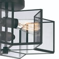 thumbnail image 4 of Vanity Art 2 Light 16.14 Inches Unique Statement Star Semi Flush Mount Lighting | Modern Hanging Ceiling Lights Fixtures for Dining Room Living Room Bed Room Kitchen SYBG2602HS-BK, 4 of 5