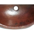 thumbnail image 2 of Hammered Oval Bathroom Copper Sink, 2 of 3