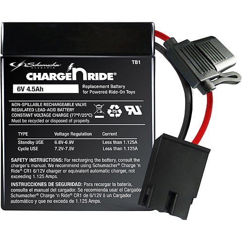 6 volt 4.5 ah battery charger for ride on toys