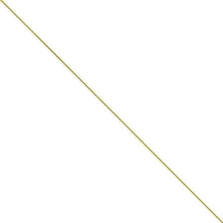 9mm Snake Chain - 14K Gold .9mm Round Snake Chain 16