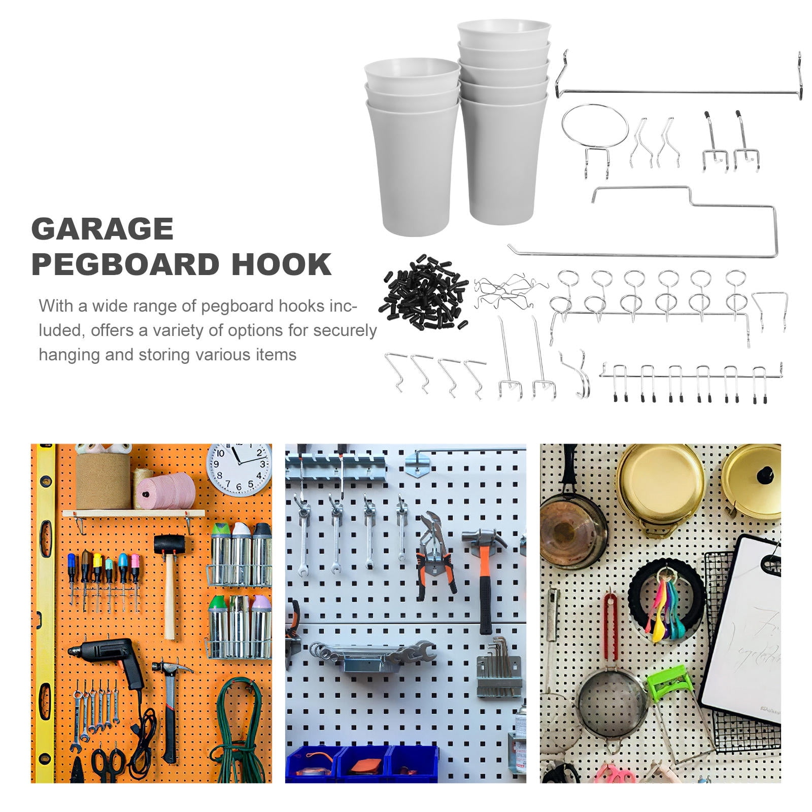 Raindrops 1 Set of Pegboard Organizer Hooks Free Combination Hooks for Store Supermarket