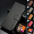 thumbnail image 2 of Funda tipo cartera de cuero para iPhone 14 13 12 Pro Max Mini 11 XS XR X SE 2020 8 7 6 6s Plus 5S 5, funda abatible de lujo con ranura para tarjeta Tan Jianjun unisex, 2 of 2