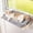 Grey-Large, variant on Cat Sill Window Perch - Pine Frame  Soft Rabbit Cushion Tool-free Adjustment Supports 40 Lbs (medium-white)