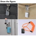 thumbnail image 2 of 3 Pcs Combination Padlock, 4 Digit Code Padlock - Security Anti-Theft, Made of Zinc Alloy - Ideal, 2 of 5
