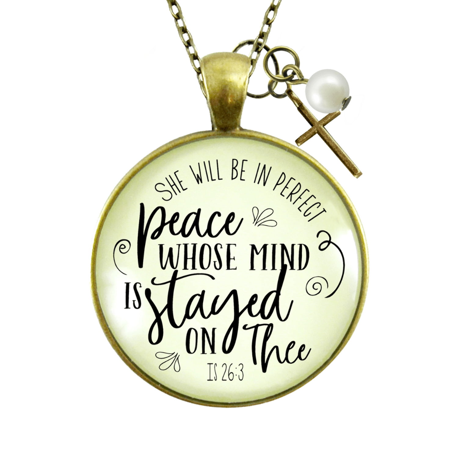 Perfect Peace Necklace Gutsy Goodness Female Adult Bronze Metal Jewelry