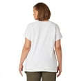 thumbnail image 2 of Dickies Women's Plus Cooling Short Sleeve Pocket T-Shirt, White, 2PS, 2 of 4