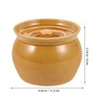 thumbnail image 2 of Ceramic Stew Pot Light Brown For Small Families Home Cooking 1Pack 4.4x4.4x3.1in, 2 of 8
