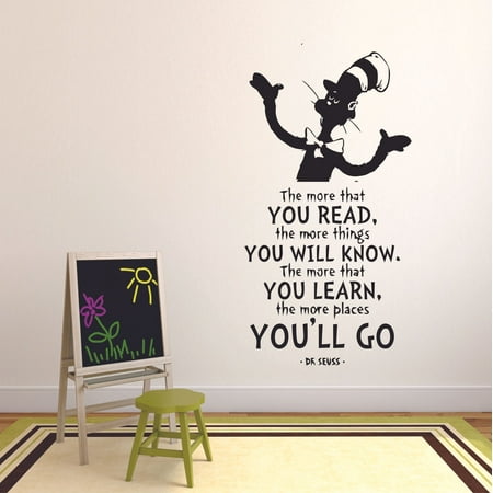 The More That You Read Dr Seuss Customized Wall Decal Custom