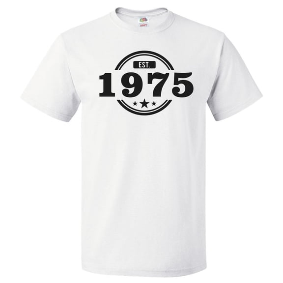 51st Birthday Gift For 51 Year Old Established 1975 T Shirt