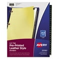 thumbnail image 2 of Avery - Diviseur - 25 Pièces - Pré-Imprimé: A-Z - pour - Tabulé - Or, 2 of 2