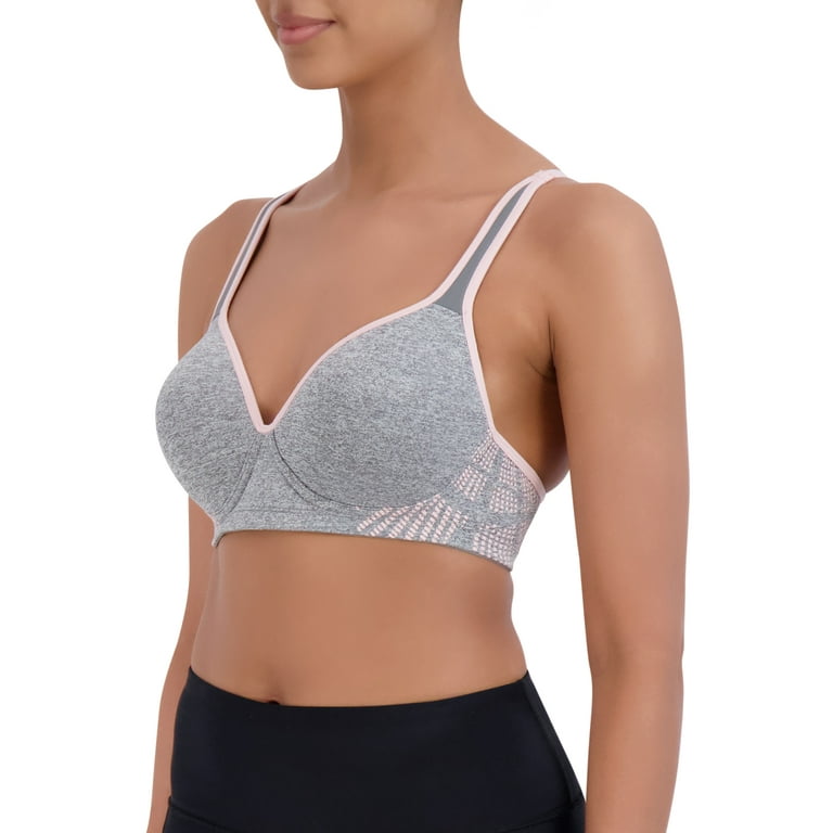 Womens Bra Adjustable Lightly Padded Wirefree High Impact Sports Bra (Color  : Gray, Size : 38D) : : Clothing, Shoes & Accessories