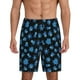 thumbnail image 1 of Fotbe Blue Octopus Pantalones Cortos de Pijama para Hombre, Ropa de Dormir, Pantalones de Pijama Cortos para Hombre-4X-Large, 1 of 6