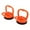 Orange, variant on 2Pcs Suction Cup Lifter Handheld Lifting Clamps Glass Puller Power Grip Vacuum Lifter Tiles Lifting Tool Suction Moving Tools ,Strong Load Capacity