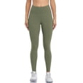 thumbnail image 5 of Women's Active Stretch Leggings with Pockets Mid Rise Yoga Pants, 5 of 7
