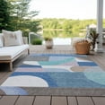 thumbnail image 6 of Addison Rugs Chantille Indoor/Outdoor Transitional Mid Century Sky Washable Rectangle Rug, 5' x 7'6", 6 of 6