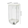 thumbnail image 3 of Airtight Wall-Mounted Food Storage Container | Clear Dry Food Dispenser for Cereal Rice Pasta Beans Oats | Space-Saving Kitchen Organizer | 1 Piece | 7.68x4.53x3.74 in, 3 of 8