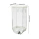 thumbnail image 3 of Dispensador de cereales de plástico blanco montado en la pared: recipiente hermético para almacenamiento de comida seca y organización de la despensa de la cocina, 3 of 8