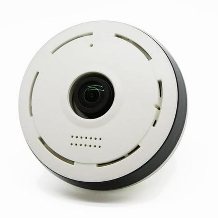 SpyTec WF1130 360 Degree Wi-Fi Security Camera with 1280p HD Video and Manage Videos Through App on Phone and