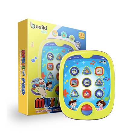 Boxiki kids Smart Pad for Babies and Children Learning by Educational Toy for Infants with Kids' Learning Games. Learn Numbers, ABC Learning, "Can You Find?" Game, Music, Light Up Whack-a-Mole Game