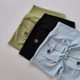 thumbnail image 4 of Pantalones cortos de cintura alta sin costuras para mujer, Pantalón deportivo ajustado con bolsillos para correr, entrenamiento, baile, levantamiento de cadera, 4 of 6