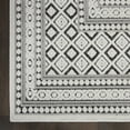 thumbnail image 5 of Nourison Calobra Indoor/Outdoor Contemporary Bordered Dark Grey 2'2" x 10' Area Rug, (10' Runner), 5 of 9