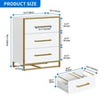 thumbnail image 3 of DWVO 3 Drawer File Cabinet, Large Lateral Filing Cabinet for Home Office, White, 3 of 7