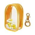 thumbnail image 2 of HILABEE Clear Figure Display Bag with Keychain Mini Doll Storage Bag for Mini Figure Yellow, 2 of 7
