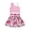 Pink, variant on Vedolay Maxi Skirts For Girl Kids Toddler Girl Summer Outfits Short Puff Sleeve T-Shirt Knit Blouse Pink Top  A-Line Plaid Floral Skirt 2Pcs Set,Pink 3 Years