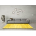 thumbnail image 3 of Ahgly Company Indoor Rectangle Abstract Yellow Contemporary Area Rugs, 8' x 10', 3 of 4