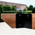 thumbnail image 4 of Backyard Discovery Tuscany Cabana 154.8" x 115.2" x 90" Indigo Cedar Wood Pergolas, Built-In Seating, 4 of 9