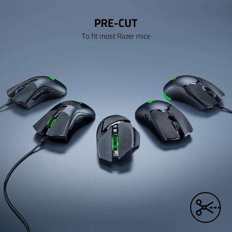 Hyekit Anti-Slip Grip Tape For Razer Viper & Viper Ultimate Mouse - Sweat Resistant, Pre-Cut, Black