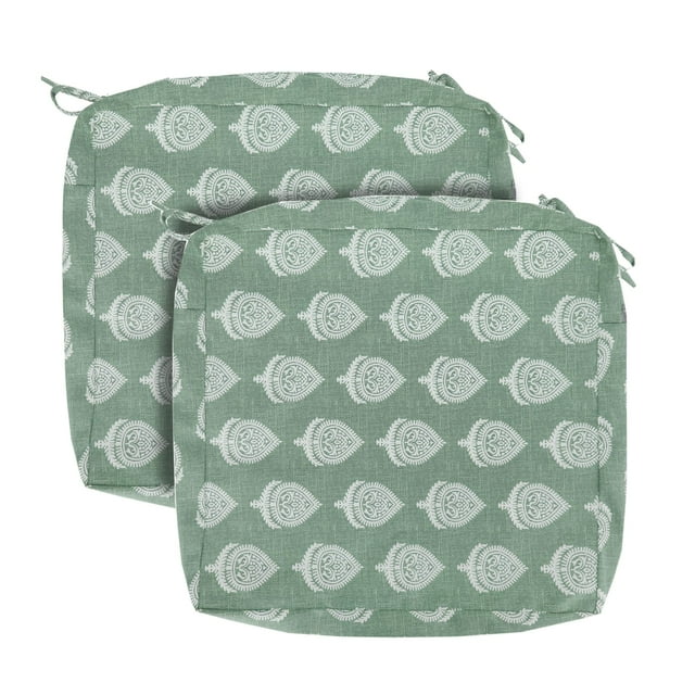 Funhome Paquete De 2 Fundas De Cojín Para Exteriores De 24 X 24 X 4 Pulgadas, ¡Sin Relleno! Funda De Cojín Para Silla Para Muebles De Exterior, Fundas De Cojín Para Silla De Patio Con Cremallera Y Fun