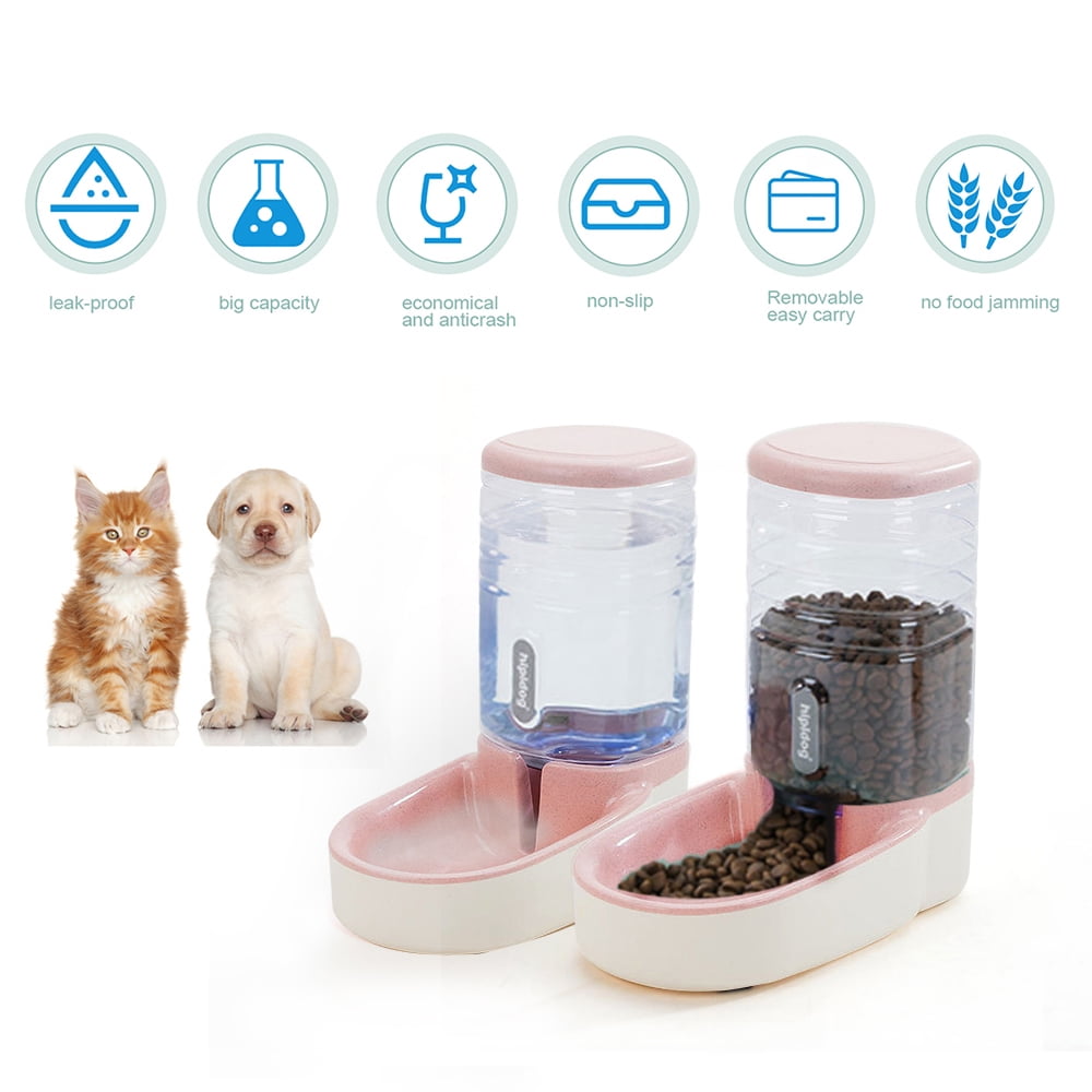 Automatic Pets Gravity Water Dispenser Set Small Big Dogs and Cats Automatic Water Feeder 3.8L